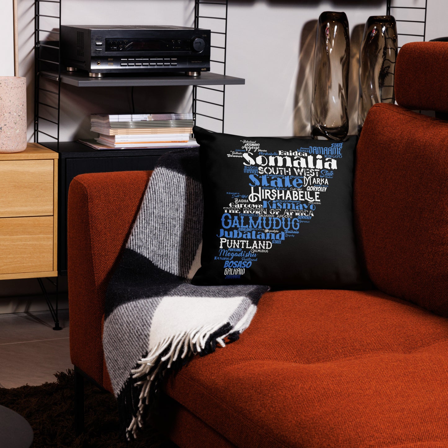 Horn Of Africa - PROUD AFRICAN - Premium Pillow