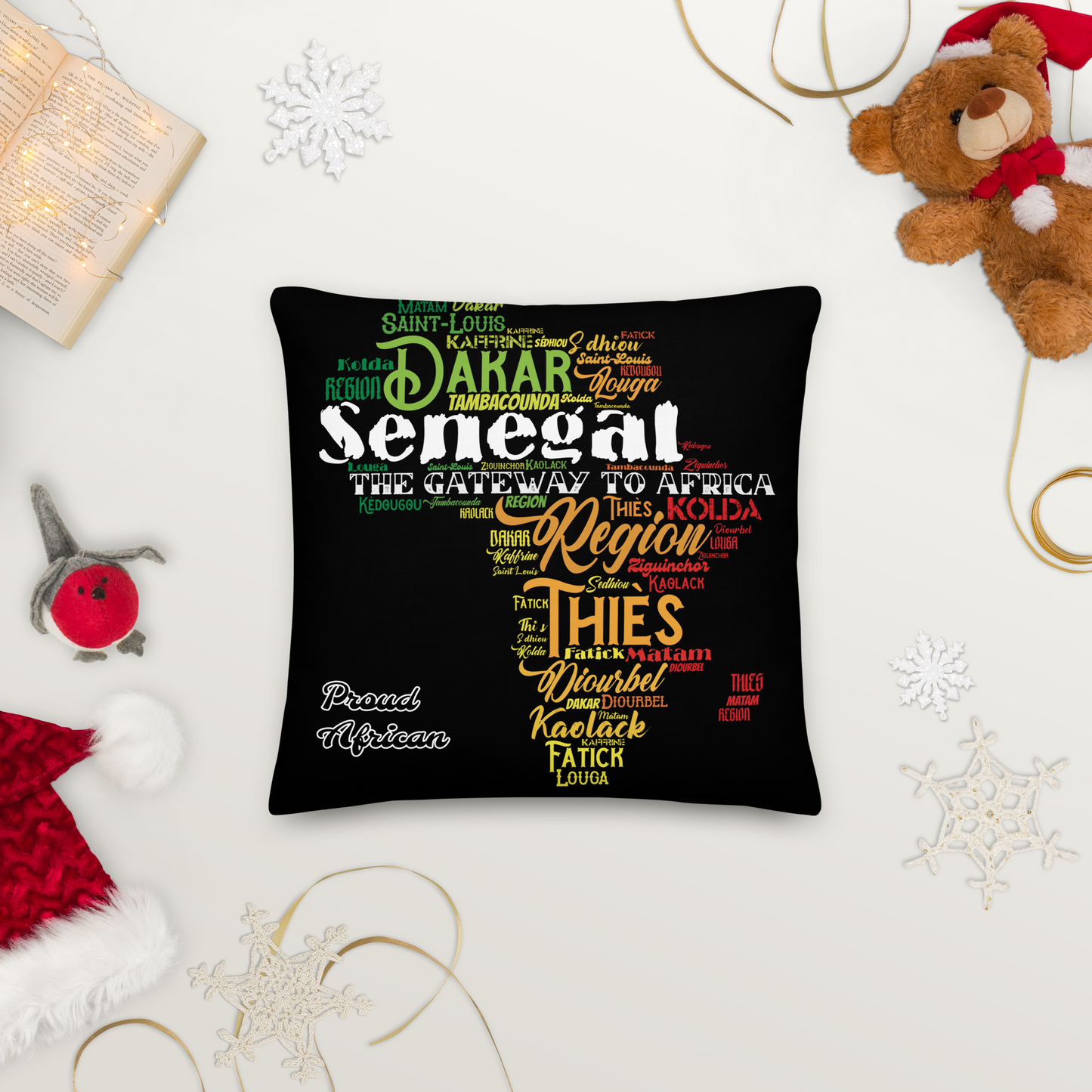 Gateway To Africa - PROUD AFRICAN - Premium Pillow