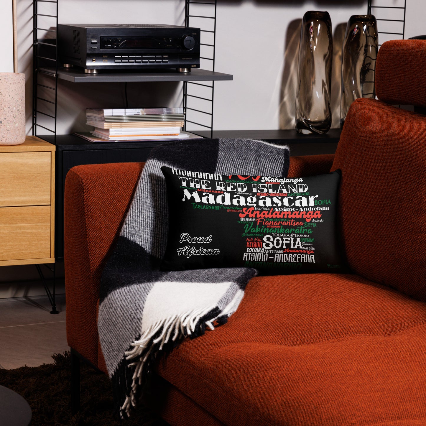 Red Island - PROUD AFRICAN - Premium Pillow