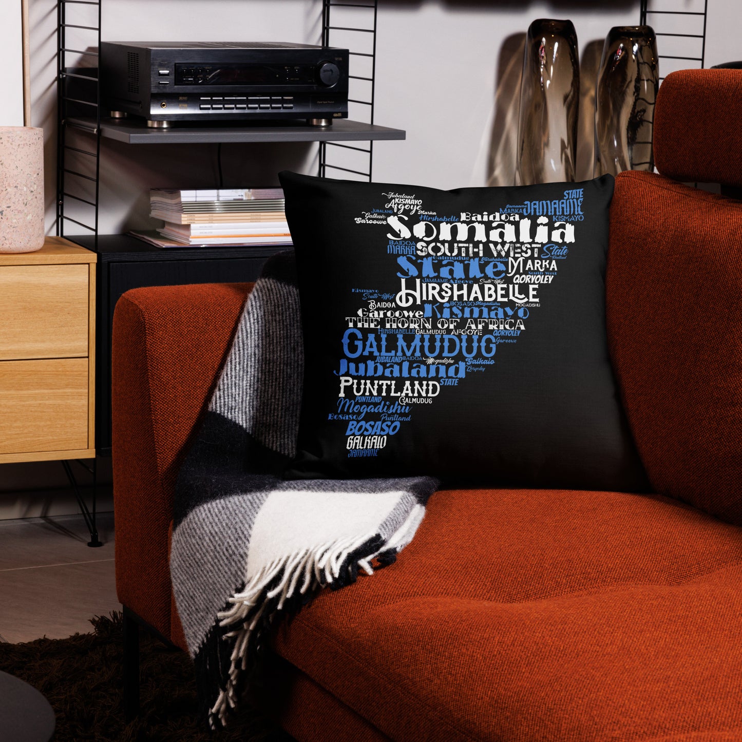 Horn Of Africa - PROUD AFRICAN - Premium Pillow