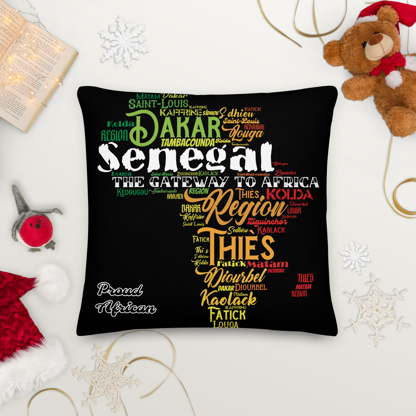 Gateway To Africa - PROUD AFRICAN - Premium Pillow