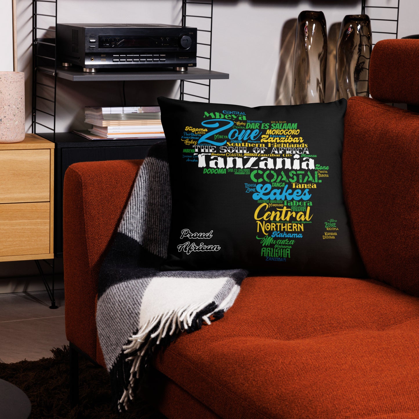 Soul Of Africa - PROUD AFRICAN - Premium Pillow