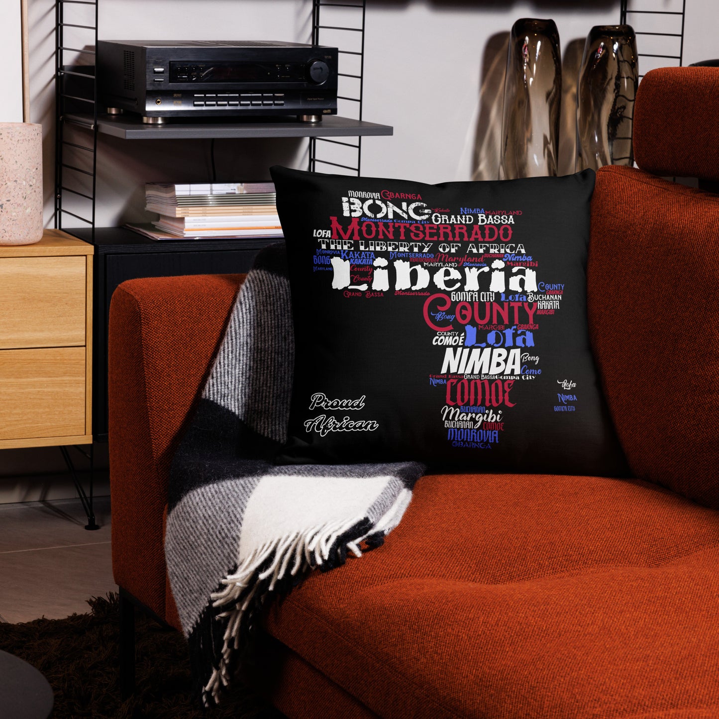 Liberty Of Africa - PROUD AFRICAN - Premium Pillow