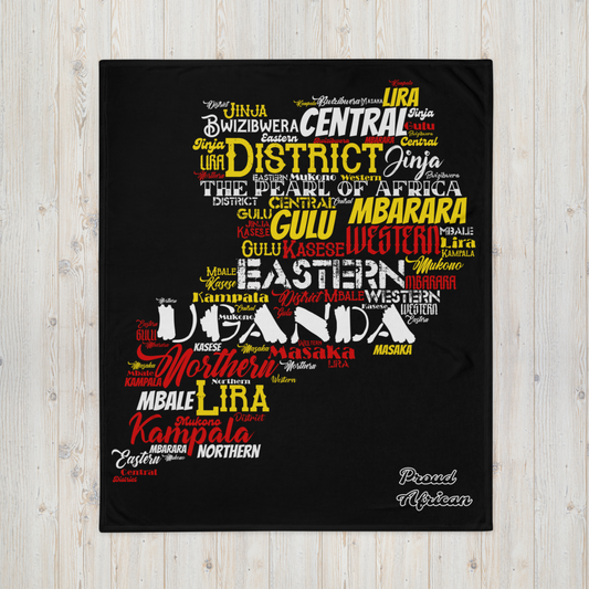 Pearl Of Africa - PROUD AFRICAN - Throw Blanket