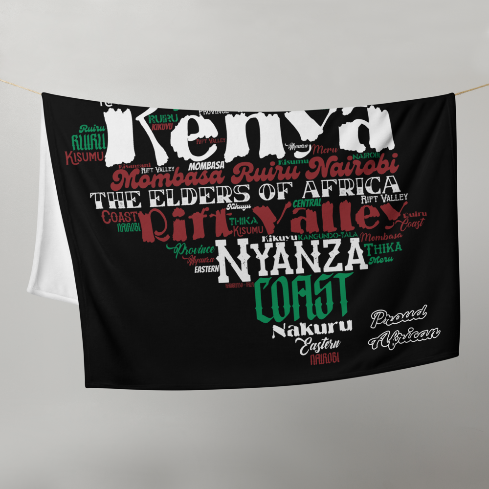 Elders Of Africa - PROUD AFRICAN - Throw Blanket