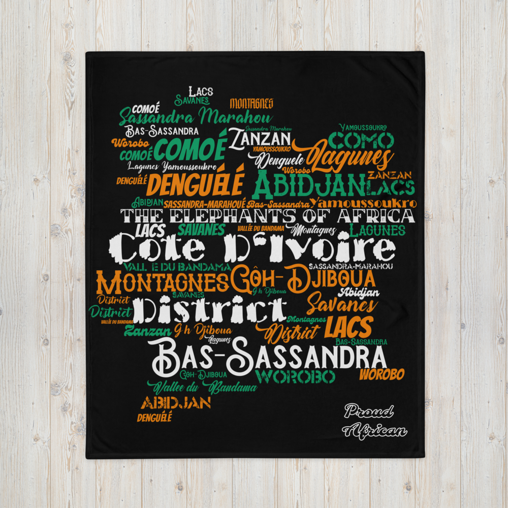 Elephants Of Africa - PROUD AFRICAN - Throw Blanket