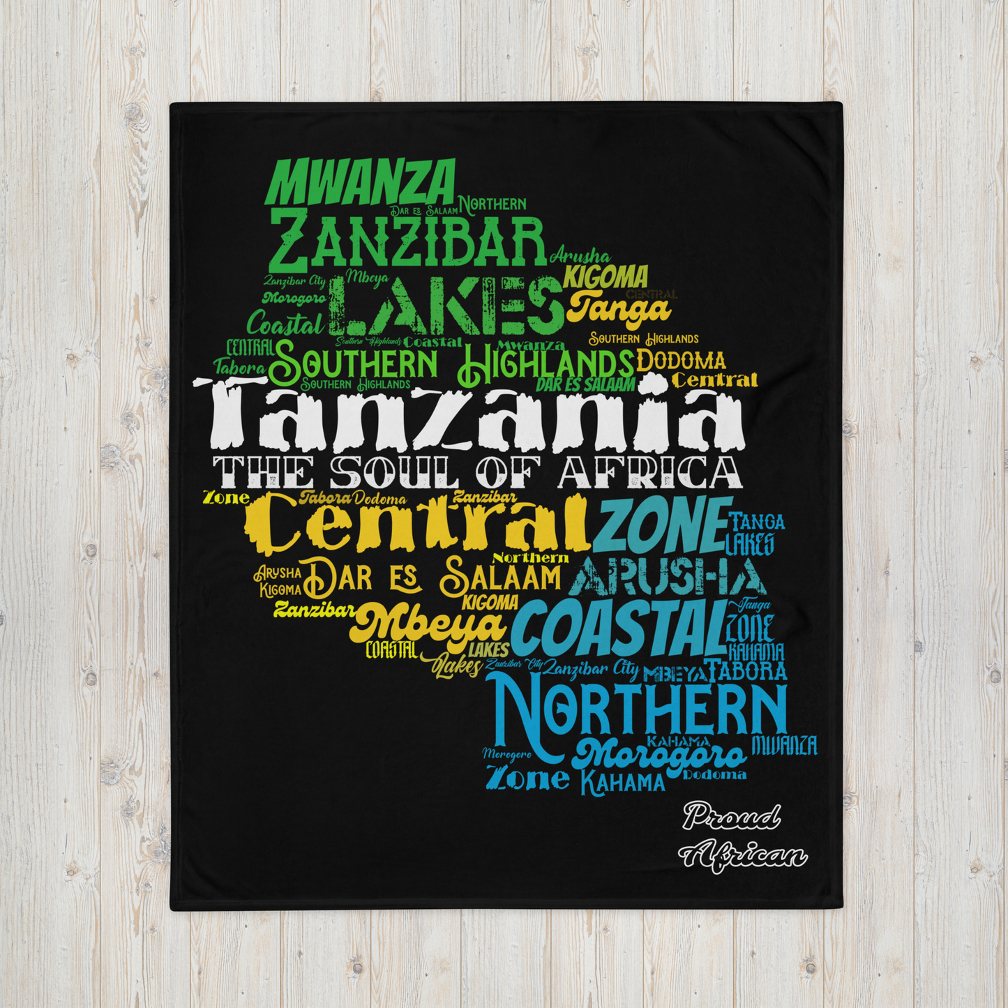 Soul Of Africa - PROUD AFRICAN - Throw Blanket