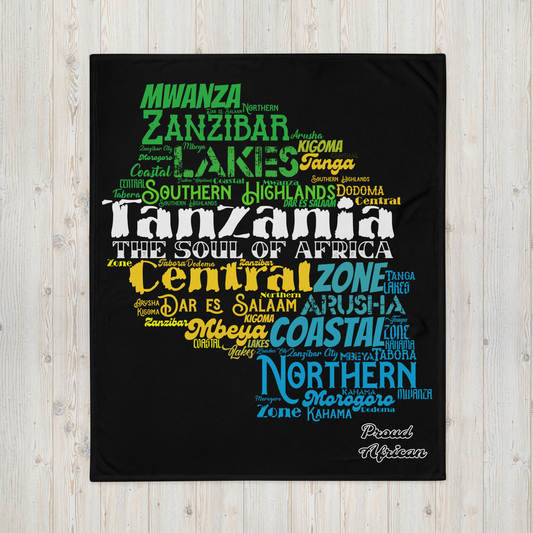 Soul Of Africa - PROUD AFRICAN - Throw Blanket