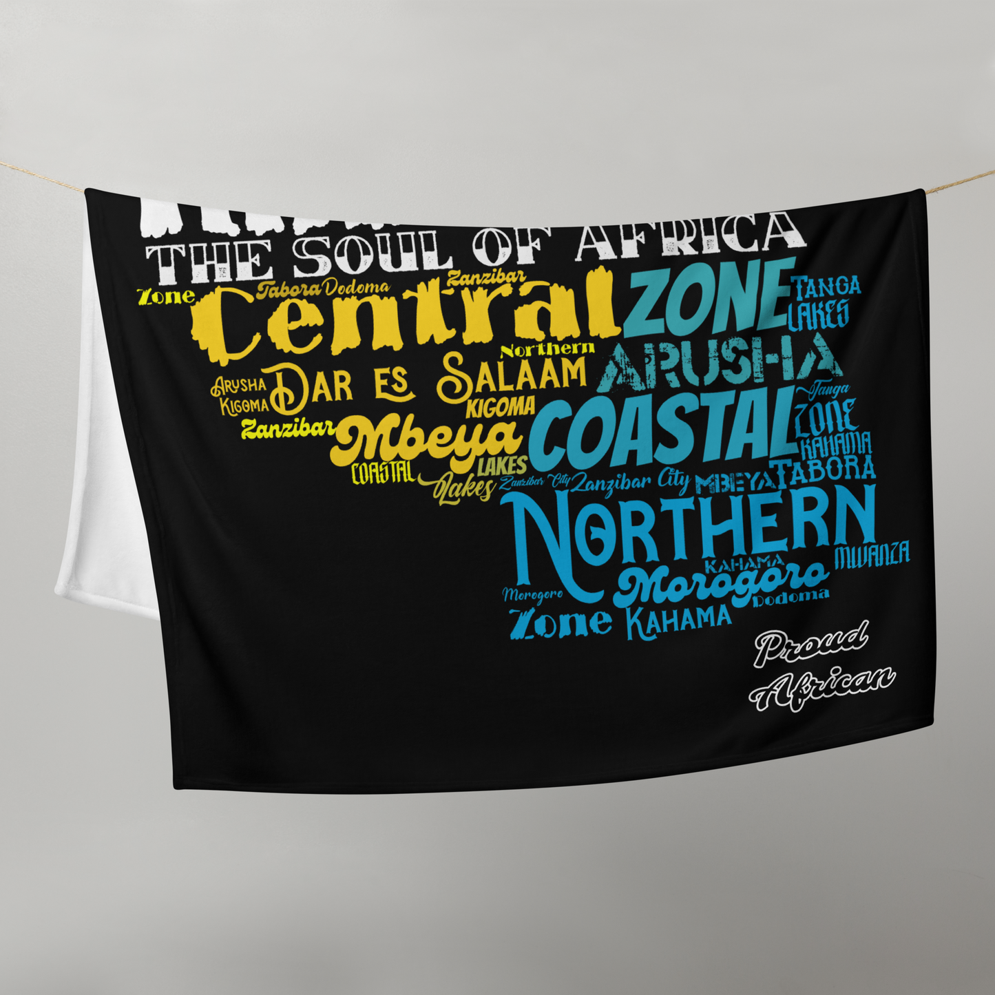 Soul Of Africa - PROUD AFRICAN - Throw Blanket