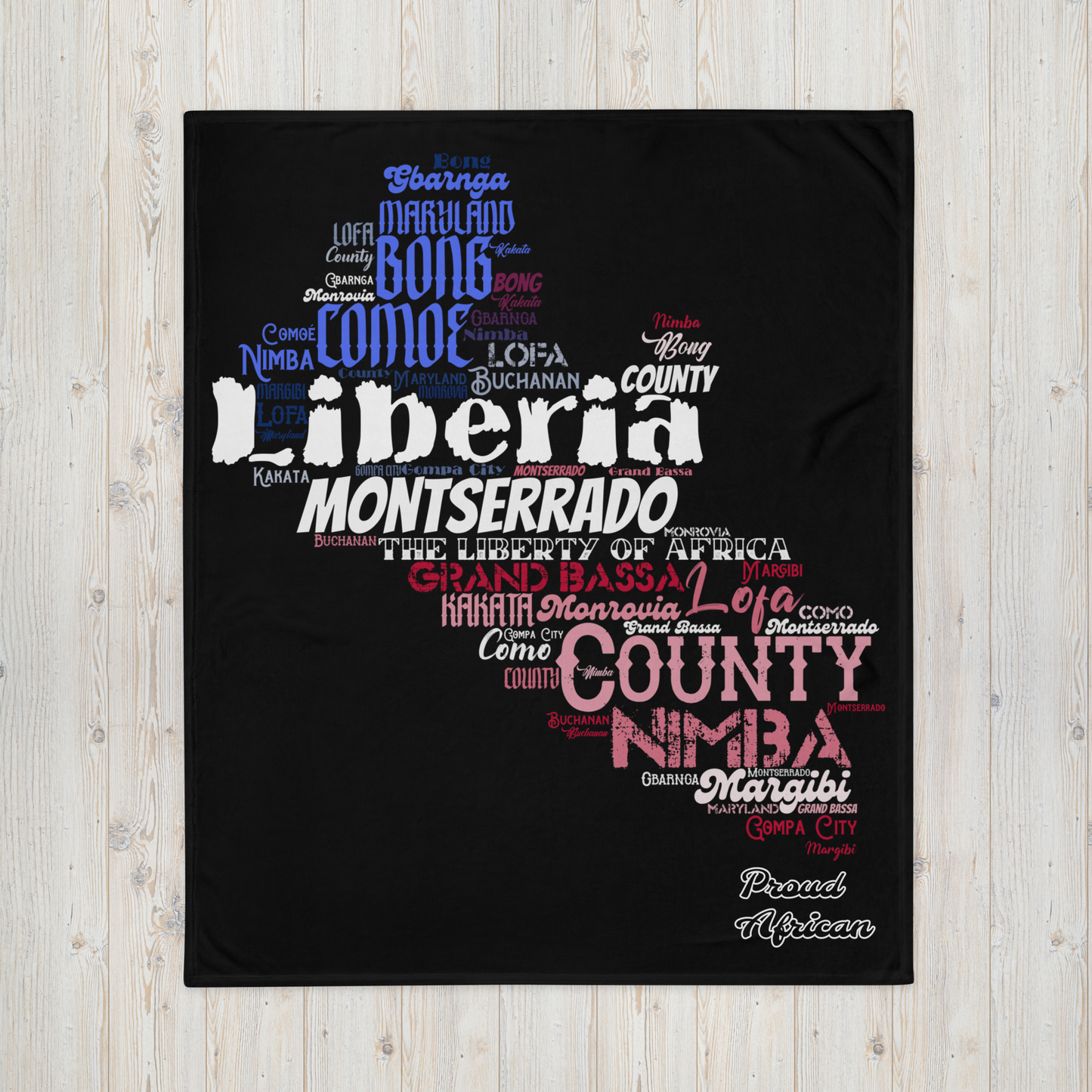 The Liberty Of Africa - PROUD AFRICAN - Throw Blanket