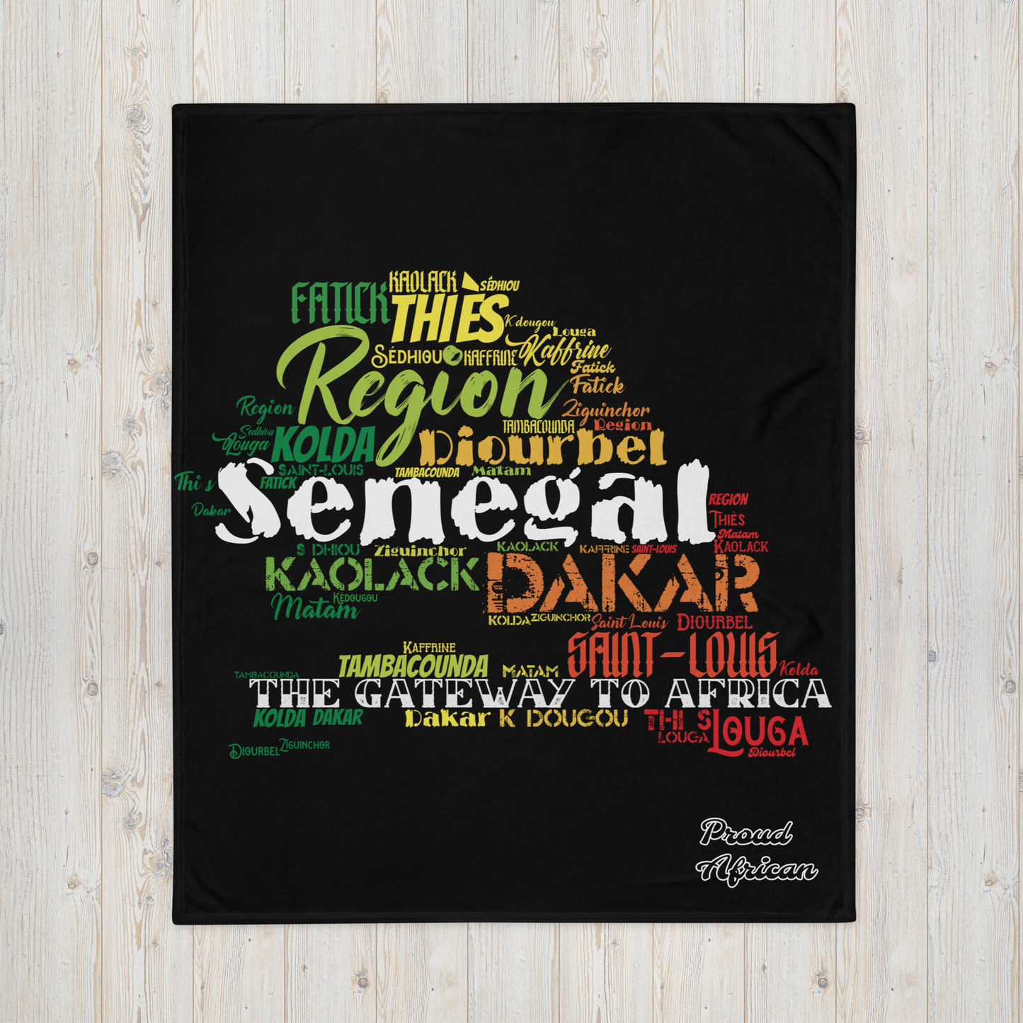 Gateway To Africa - PROUD AFRICAN - Throw Blanket