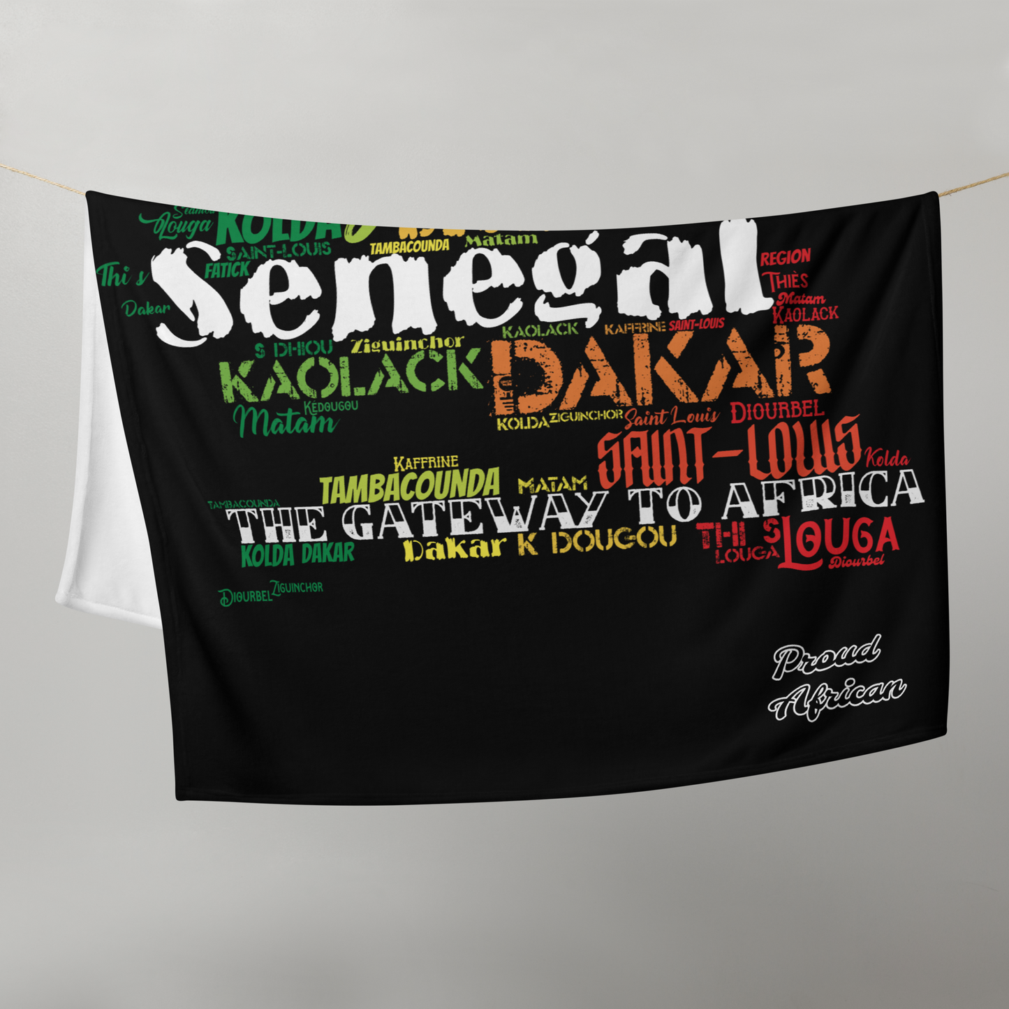 Gateway To Africa - PROUD AFRICAN - Throw Blanket