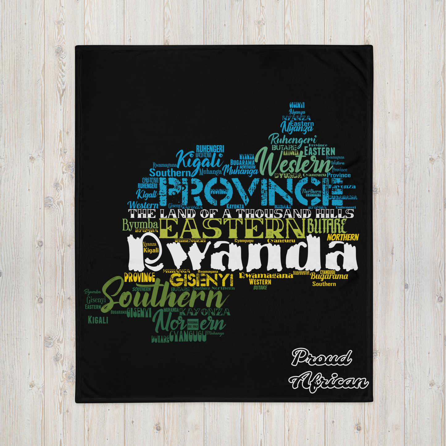 Land Of A Thousand Hills - PROUD AFRICA - Throw Blanket