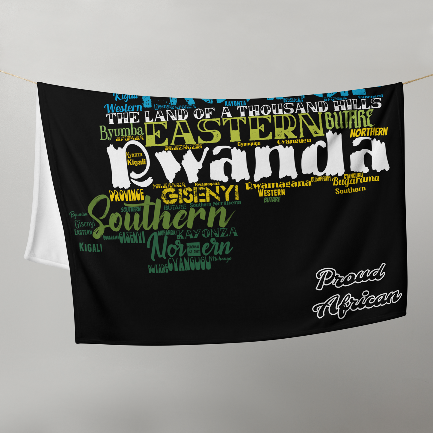 Land Of A Thousand Hills - PROUD AFRICA - Throw Blanket