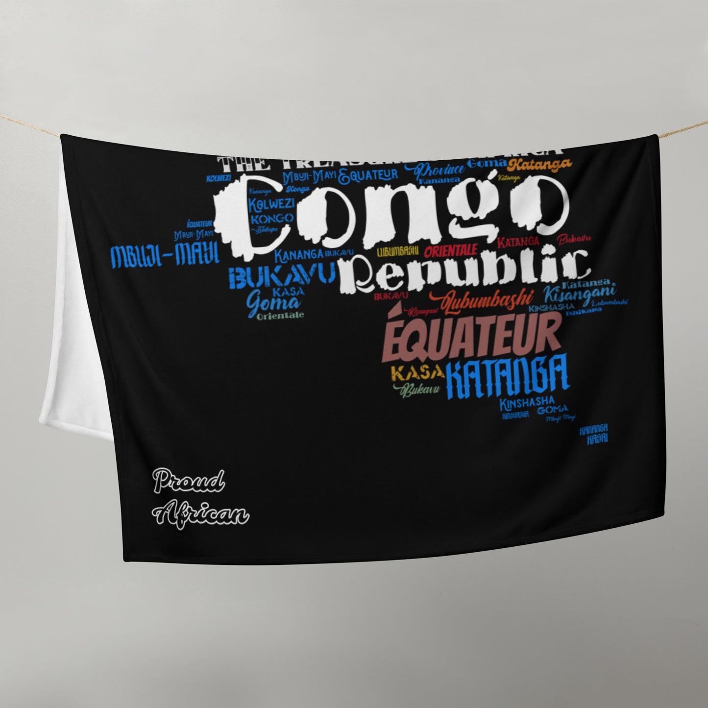 The Treasure of Africa - PROUD AFRICAN - Throw Blanket