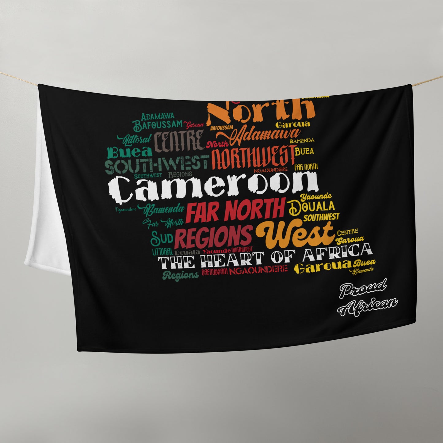 The Heart of Africa - PROUD AFRICAN - Throw Blanket