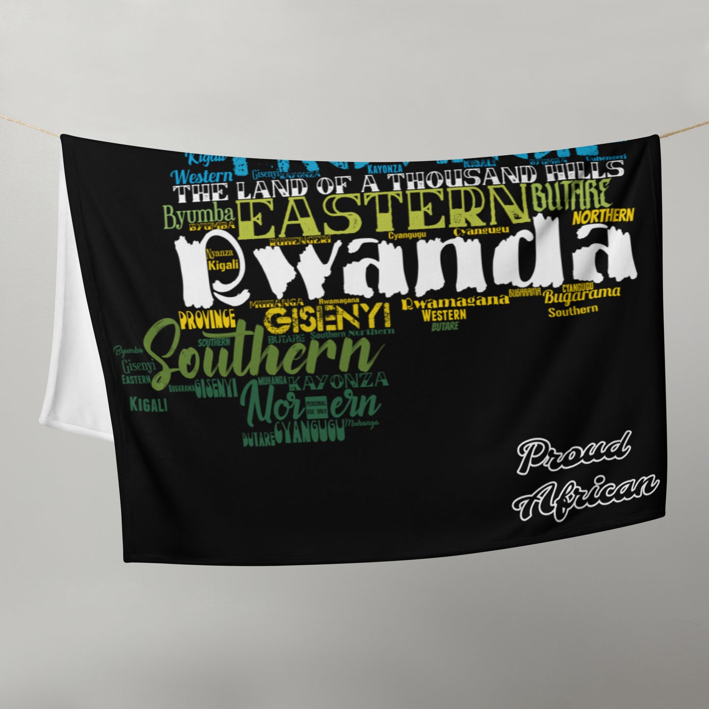 The Land of a Thousand Hills - PROUD AFRICAN - Throw Blanket