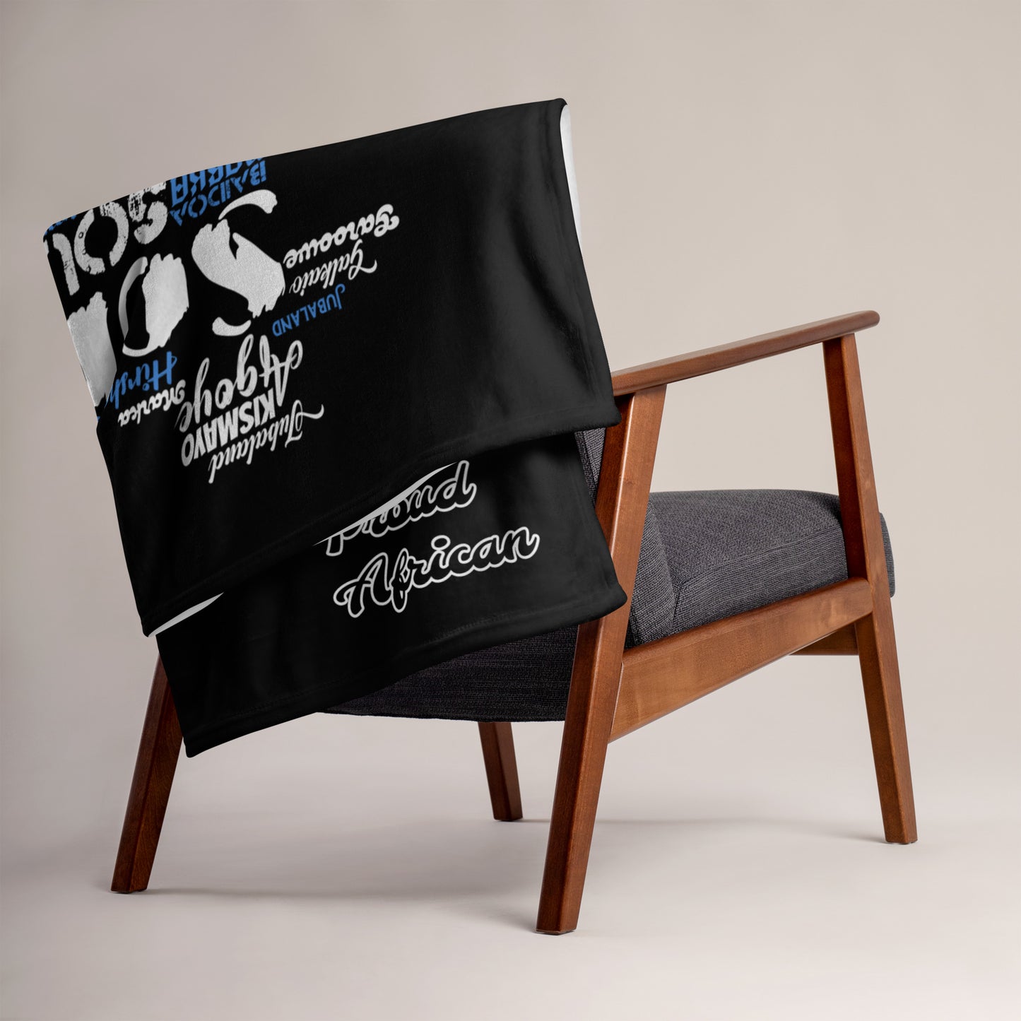 Horn Of Africa - PROUD AFRICAN - Throw Blanket