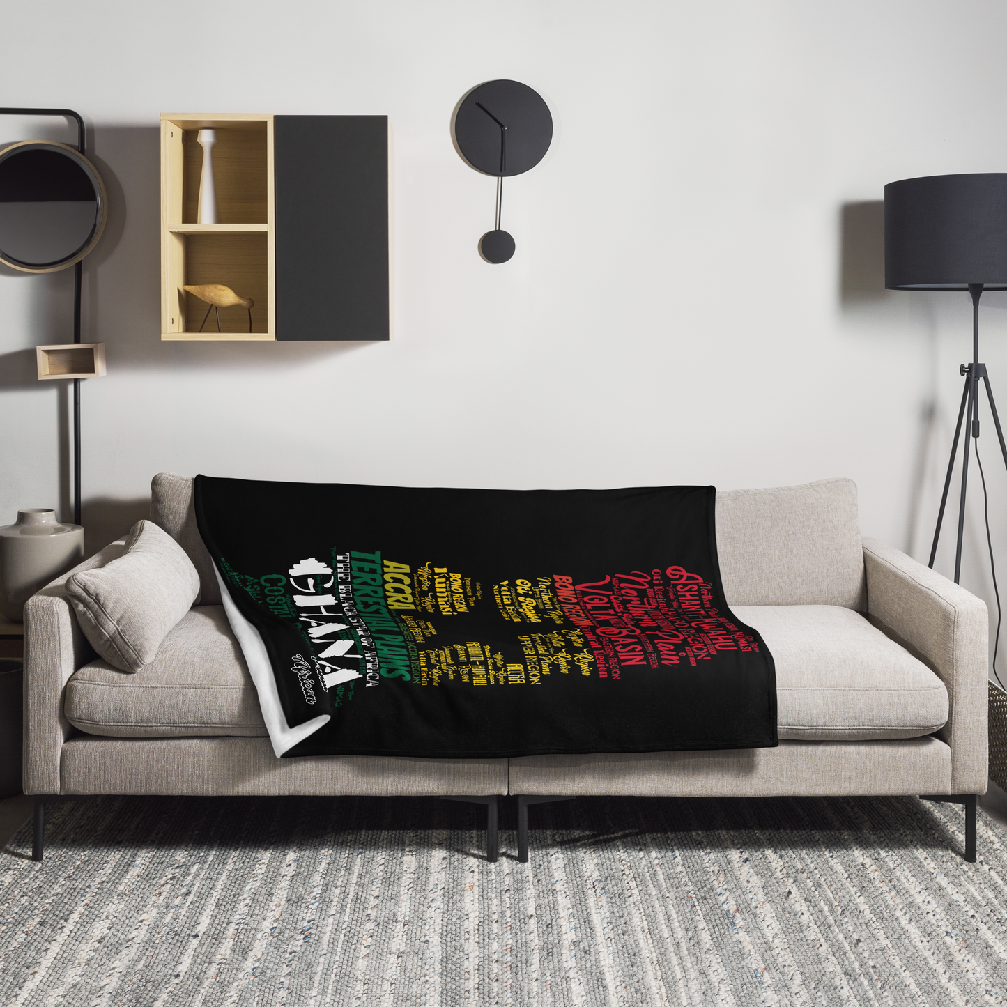 Black Star Of Africa - PROUD AFRICAN - Throw Blanket