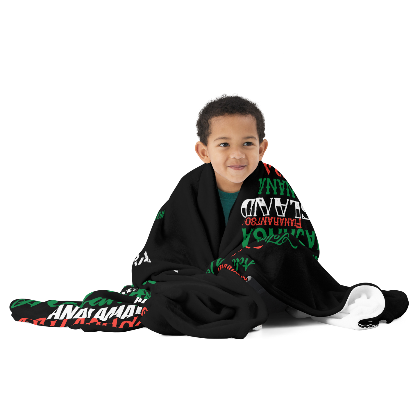 The Red Island - PROUD AFRICAN - Throw Blanket