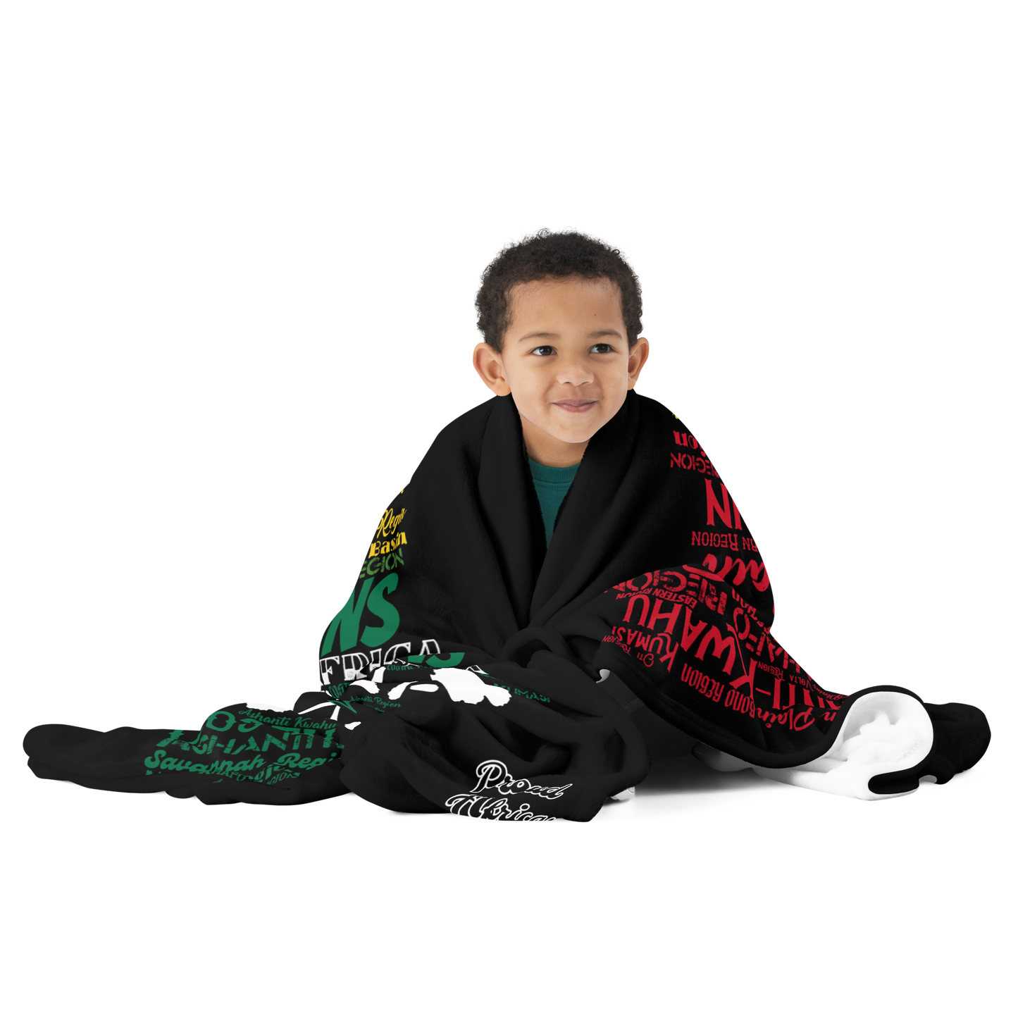 Black Star Of Africa - PROUD AFRICAN - Throw Blanket