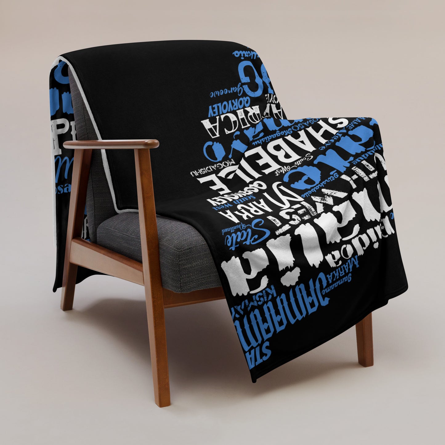 Horn Of Africa - PROUD AFRICAN - Throw Blanket