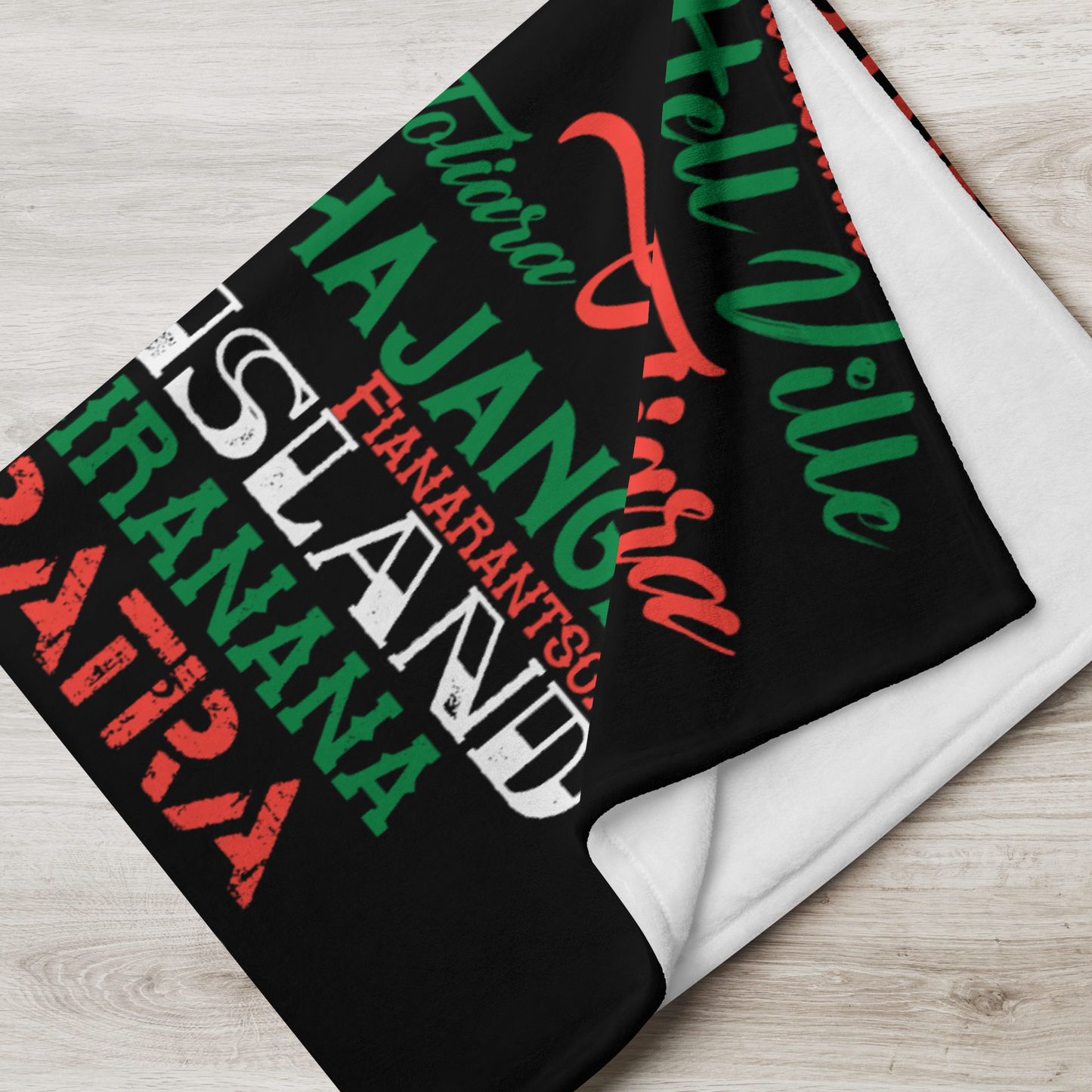 The Red Island - PROUD AFRICAN - Throw Blanket