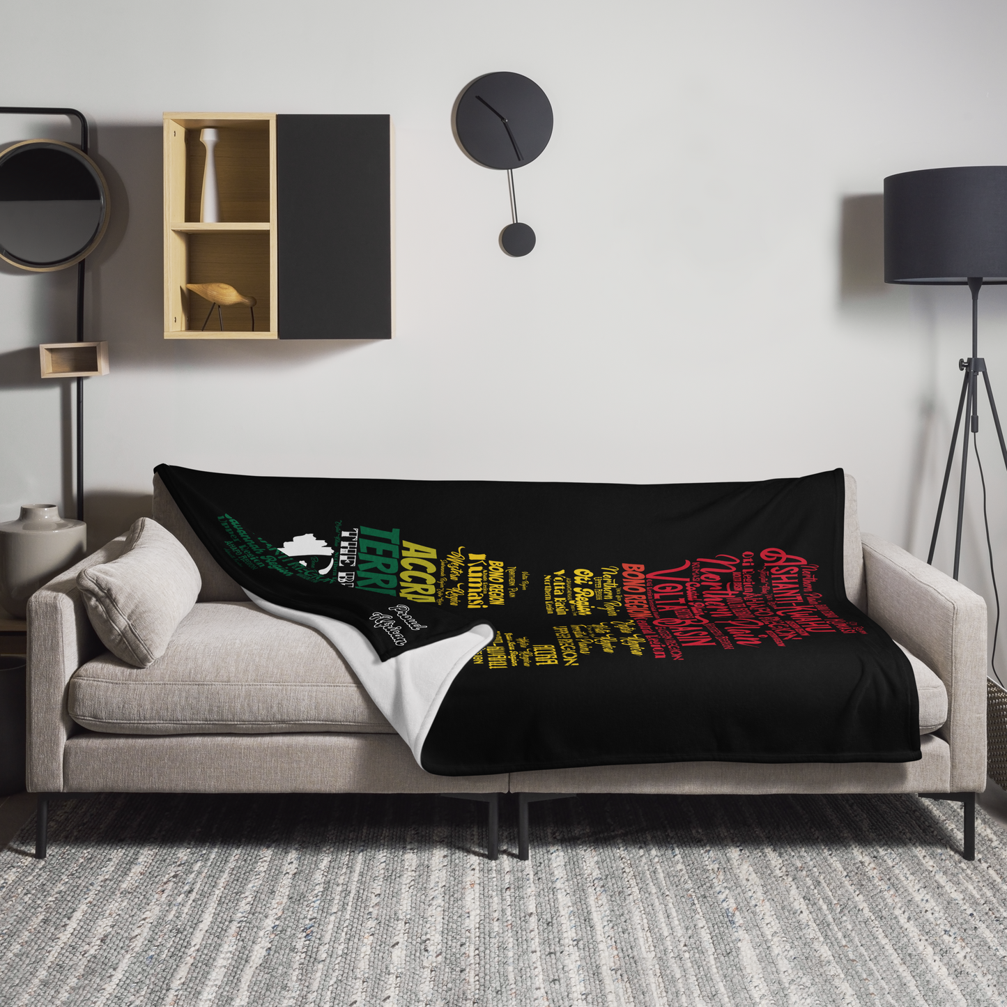 Black Star Of Africa - PROUD AFRICAN - Throw Blanket